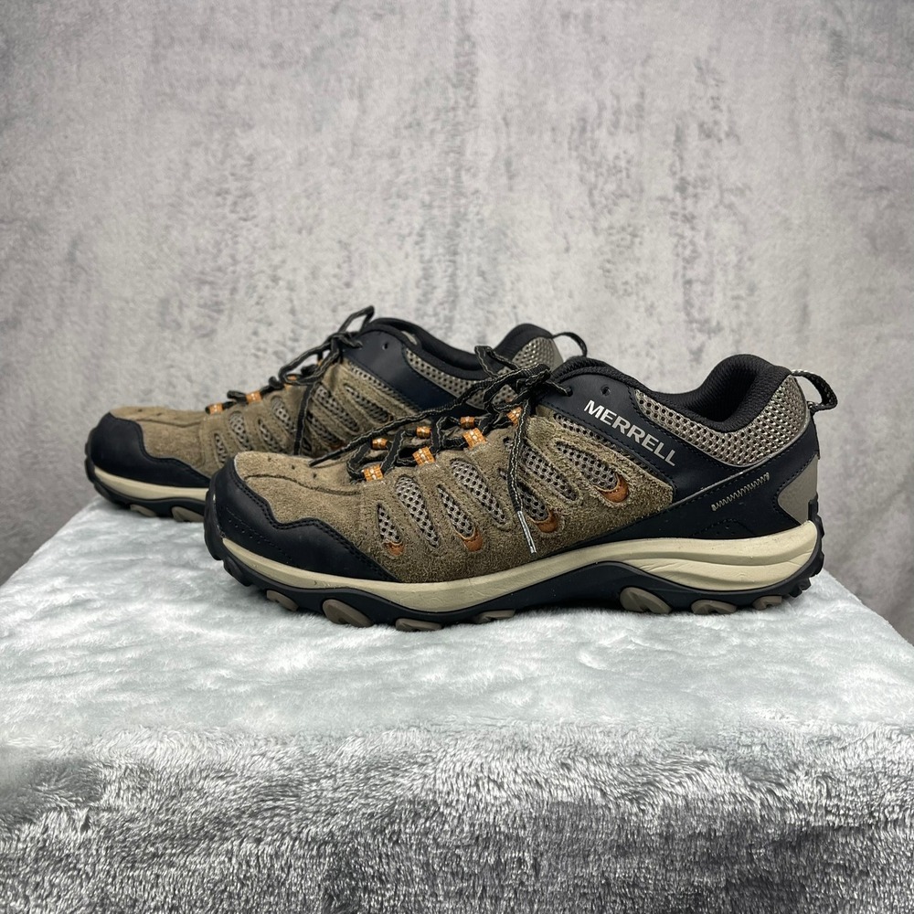 Merrell Alverstone Hiking Shoes Mens 12W Brown Suede Mesh J036949W